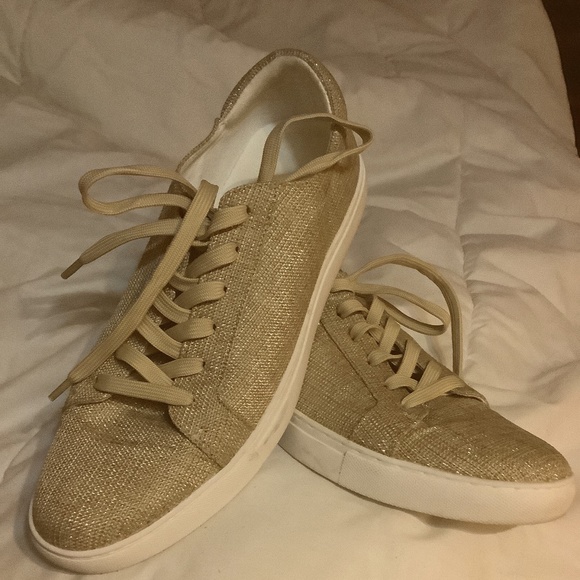 Gold Kenneth Cole lace up size 11m - Picture 1 of 3